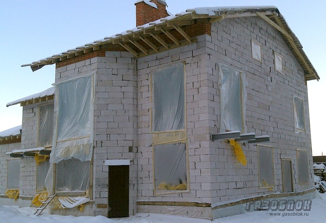 Готовим незаконченный дом из газобетона к зиме фото к статье