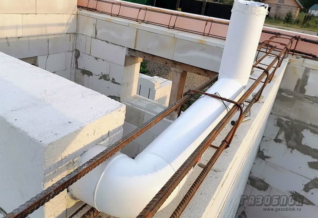 Вентканалы в стене частного дома из газобетона фото к статье