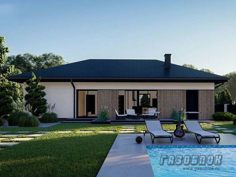 Проект дома из газобетона с гаражом ГД-108м готовый – площадь 108/63 м2, фото 7
