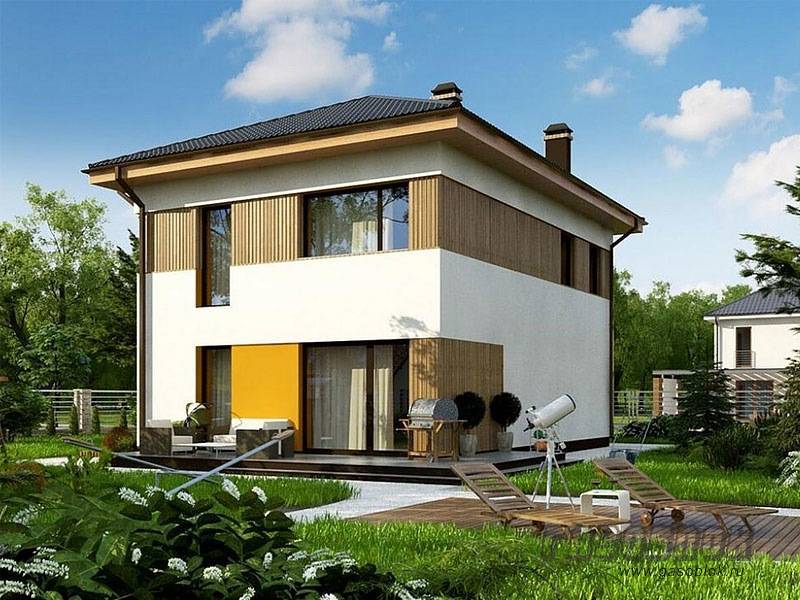 Проект двухэтажного дома из газобетона ГД-190м готовый – площадь 190/131 м2, фото 1