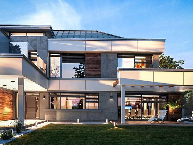 Проект дома из газобетона с гаражом ГД-465м готовый – площадь 465/186 м2, фото 4