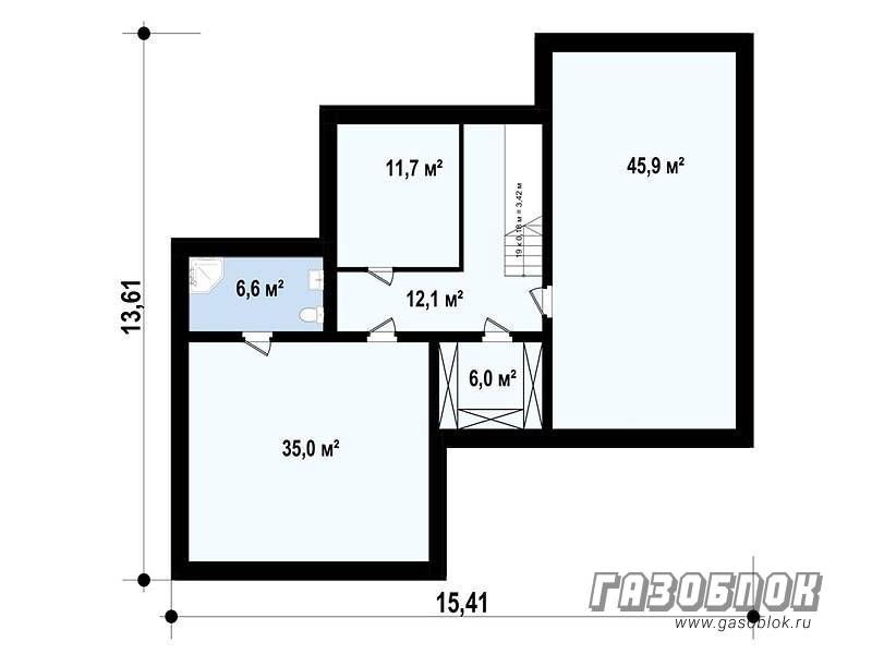 Проект дома из газобетона с подвалом ГД-306м готовый – площадь 306/180 м2, фото 3