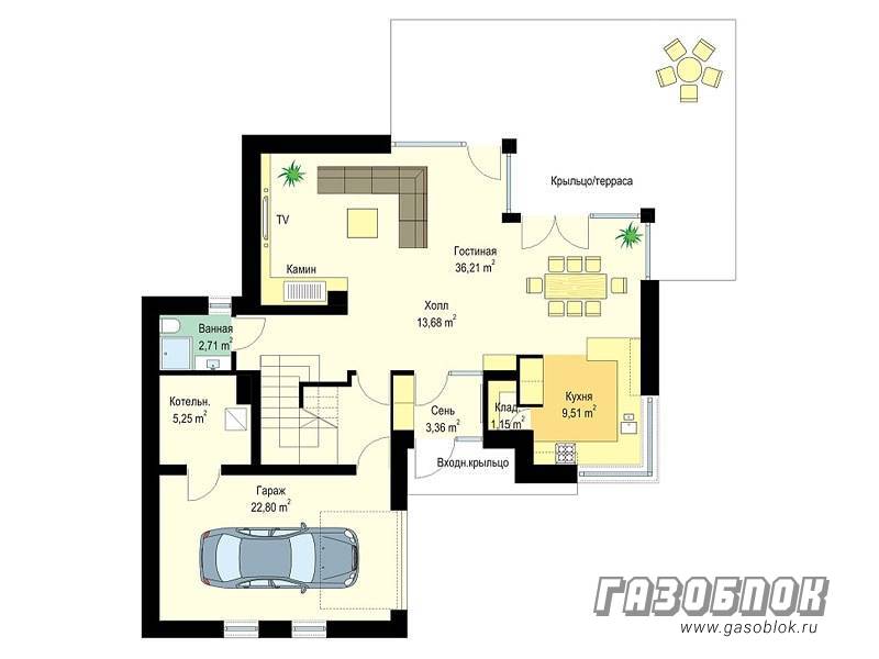 Проект дома из газобетона с мансардой ГД-198м готовый – площадь 198/95 м2, фото 6