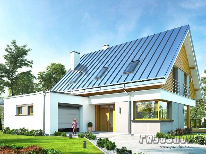 Проект дома из газобетона с мансардой ГД-198м готовый – площадь 198/95 м2, фото 1