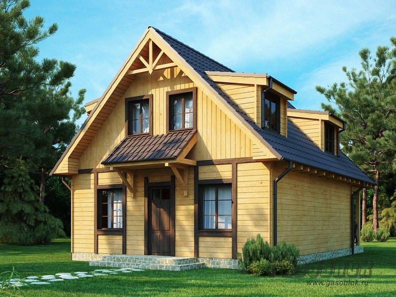 Проект дома из газобетона с мансардой ГД-108м готовый – площадь 108/76 м2, фото 2