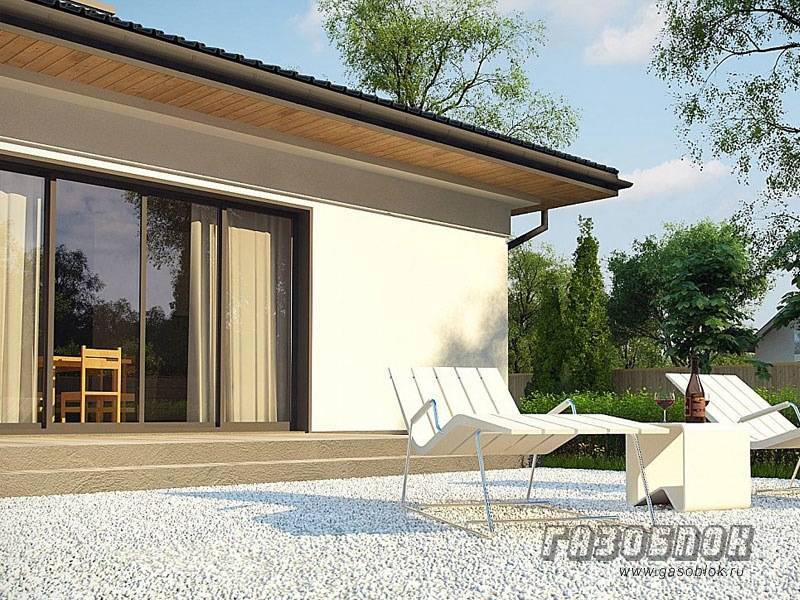 Проект дома из газобетона с камином ГД-114м готовый – площадь 114/77 м2, фото 6