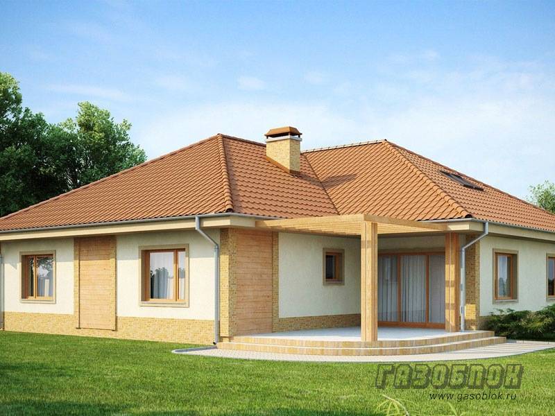 Проект дома из газобетона с гаражом ГД-223м готовый – площадь 223/123 м2, фото 1