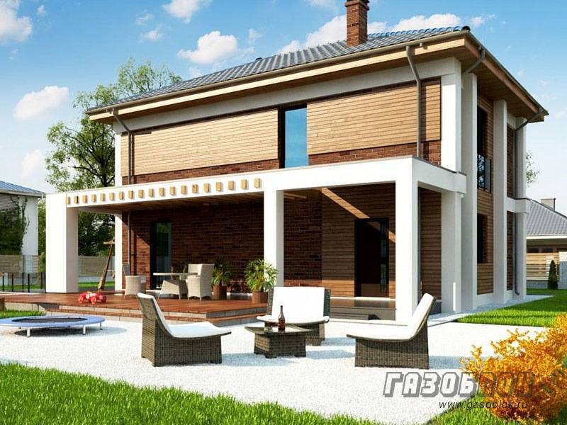 Проект двухэтажного дома из газобетона ГД-139м готовый – площадь 139/90 м2, фото 2