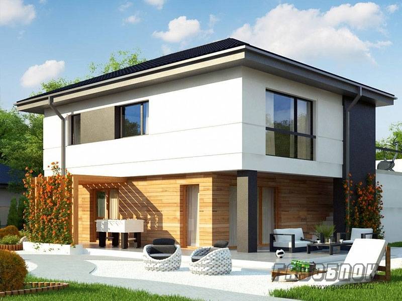 Проект двухэтажного дома из газобетона ГД-180м готовый – площадь 180/101 м2, фото 2
