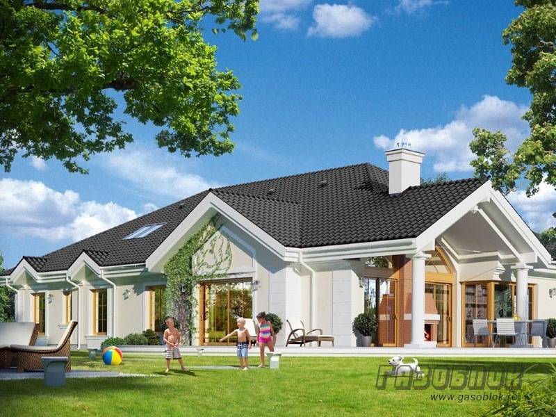 Проект дома из газобетона с гаражом ГД-366м готовый – площадь 366/154 м2, фото 2