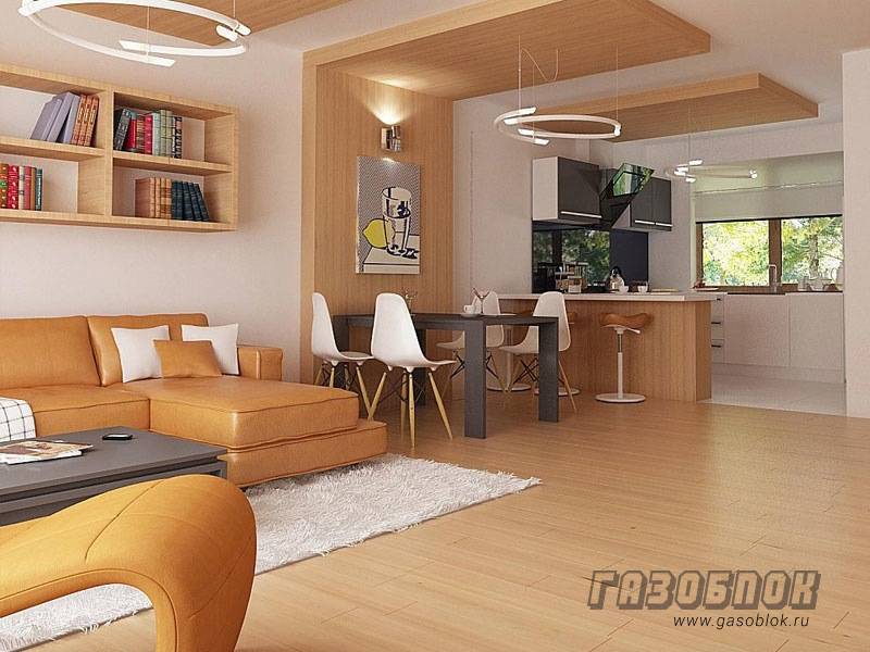 Проект дома из газобетона с гаражом ГД-125м готовый – площадь 125/80 м2, фото 5