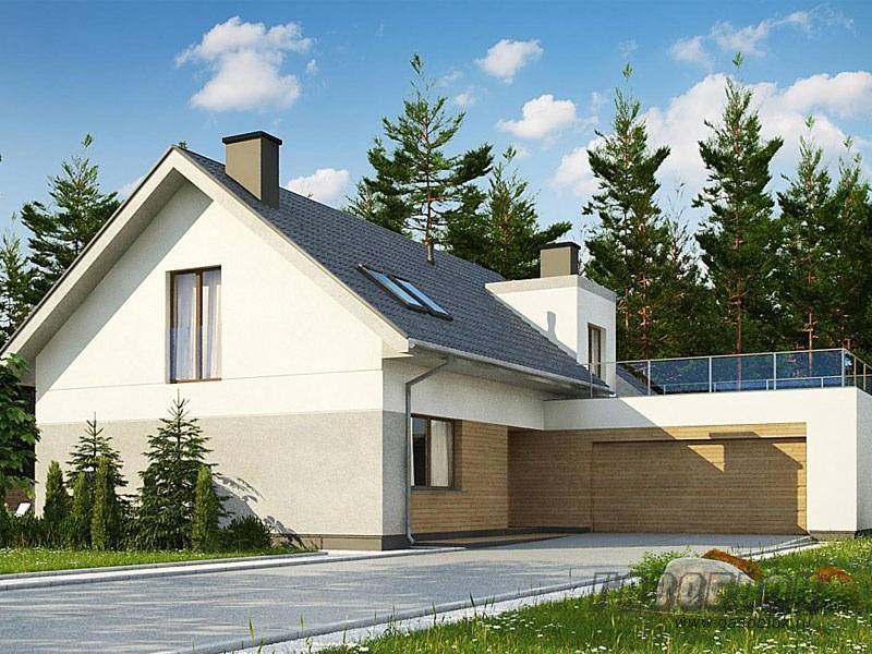 Проект дома из газобетона с гаражом ГД-239м готовый – площадь 239/120 м2, фото 1