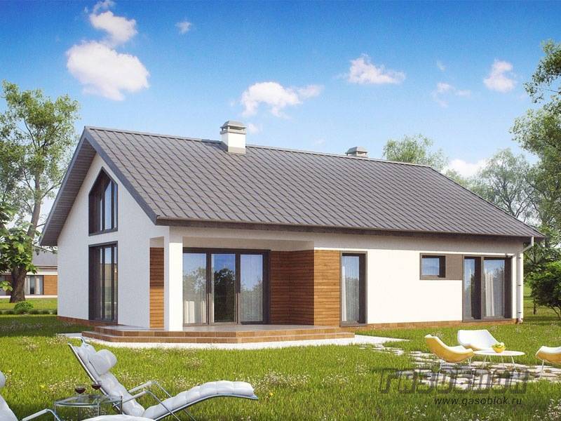 Проект одноэтажного дома из газобетона ГД-150м готовый – площадь 150/116 м2, фото 2