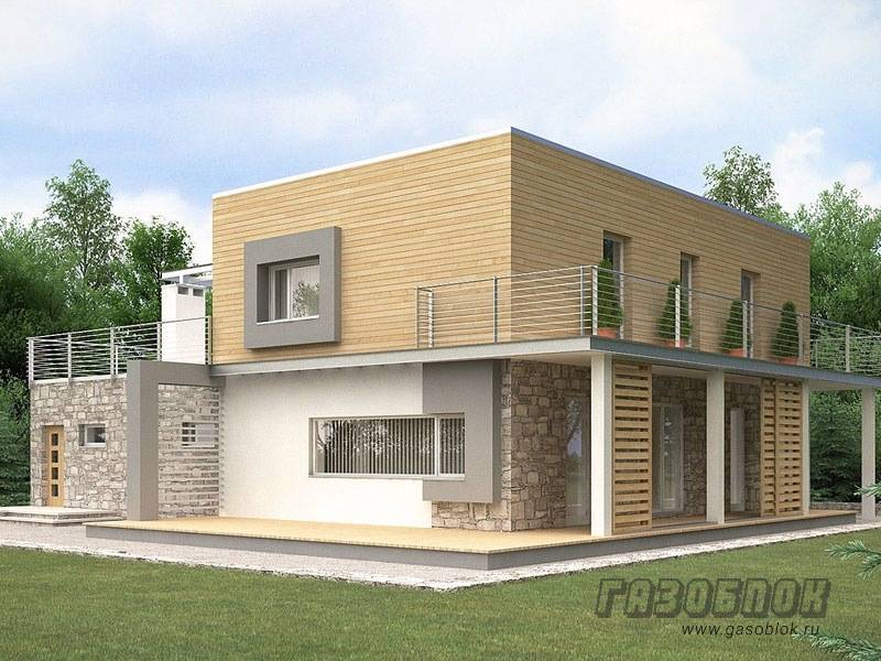 Проект дома из газобетона с плоской крышей ГД-226 готовый – площадь 226/109 м2, фото 4