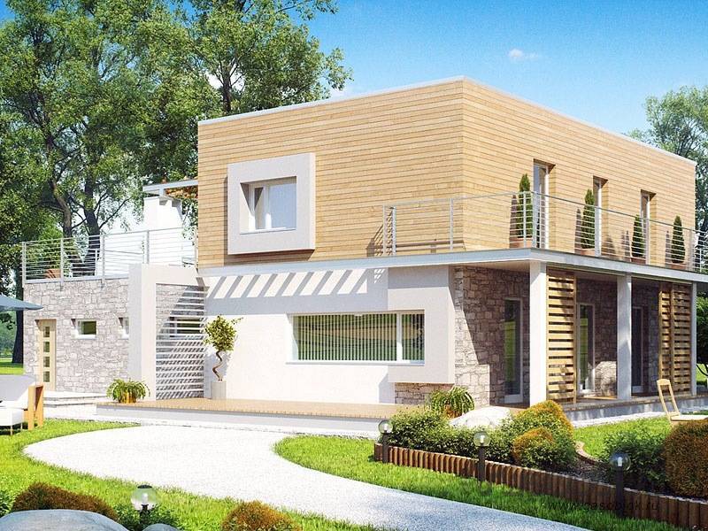 Проект дома из газобетона с плоской крышей ГД-226 готовый – площадь 226/109 м2, фото 2
