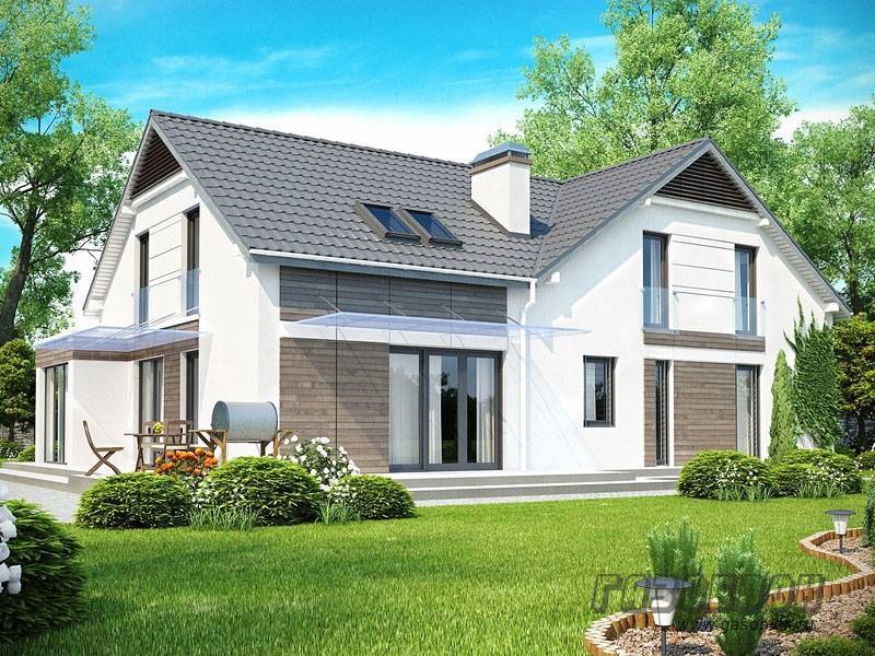 Проект мансардного дома из газобетона ГД-282м готовый – площадь 282/156 м2, фото 2