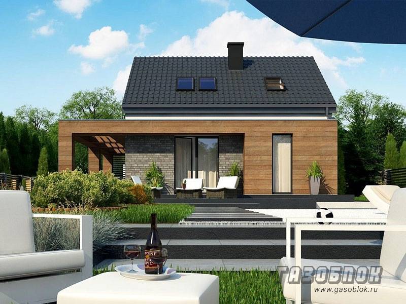 Мансардный проект дома из газобетона ГД-120м готовый – площадь 120/74 м2, фото 5