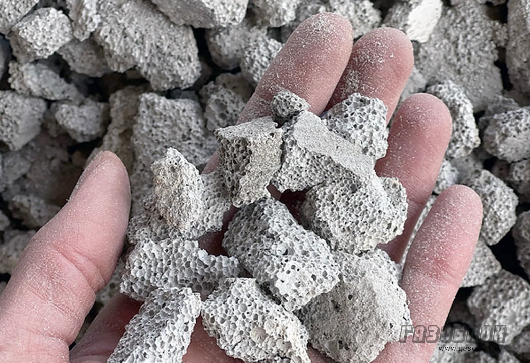 Новинка завода: насыпной утеплитель из газобетона, фото к новости