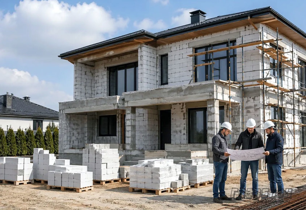 Газобетон лидирует в строительстве домов с эскроу фото к новости
