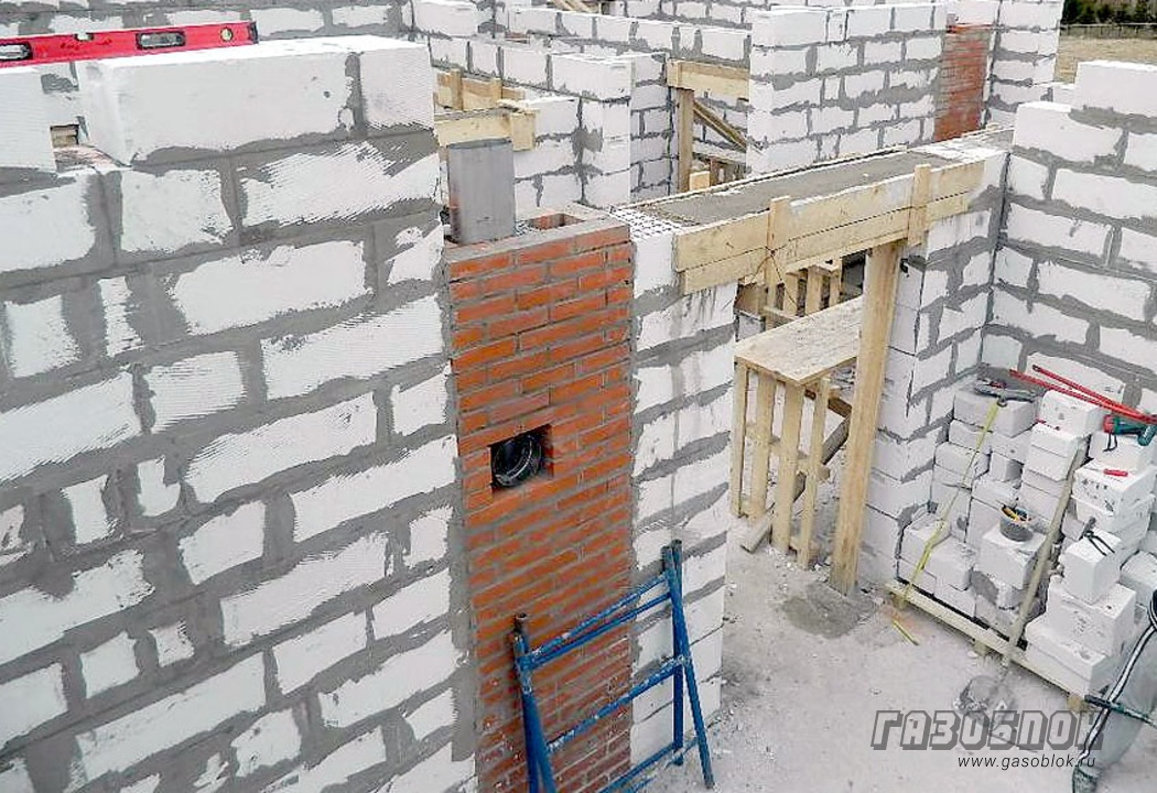 Обустройство несущих стен в доме из газобетона фото к статье