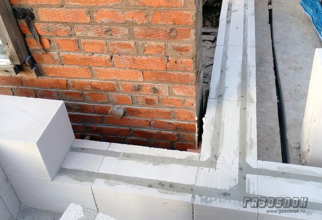 Перегородки из кирпича в доме из газобетона фото к статье