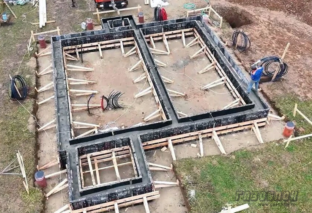 Расчёт ширины фундамента для дома из газобетона фото к статье