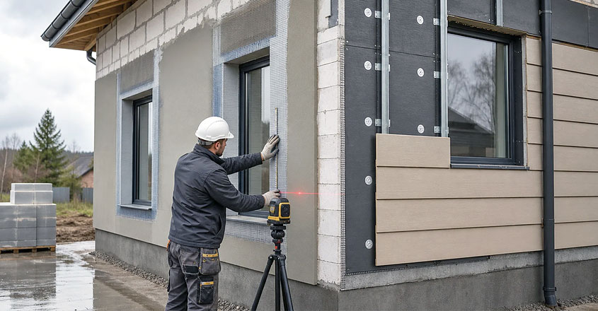 Варианты качественной внешней отделки стен дома из газобетона