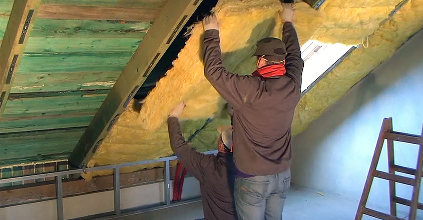 Утепелние минватой скатной кровли дома своими руками